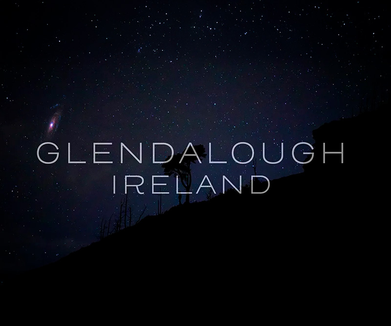 Glendalough Flow Motion Timelapse in Wicklow Mountains, capturing the fluid movement of clouds over the lake.