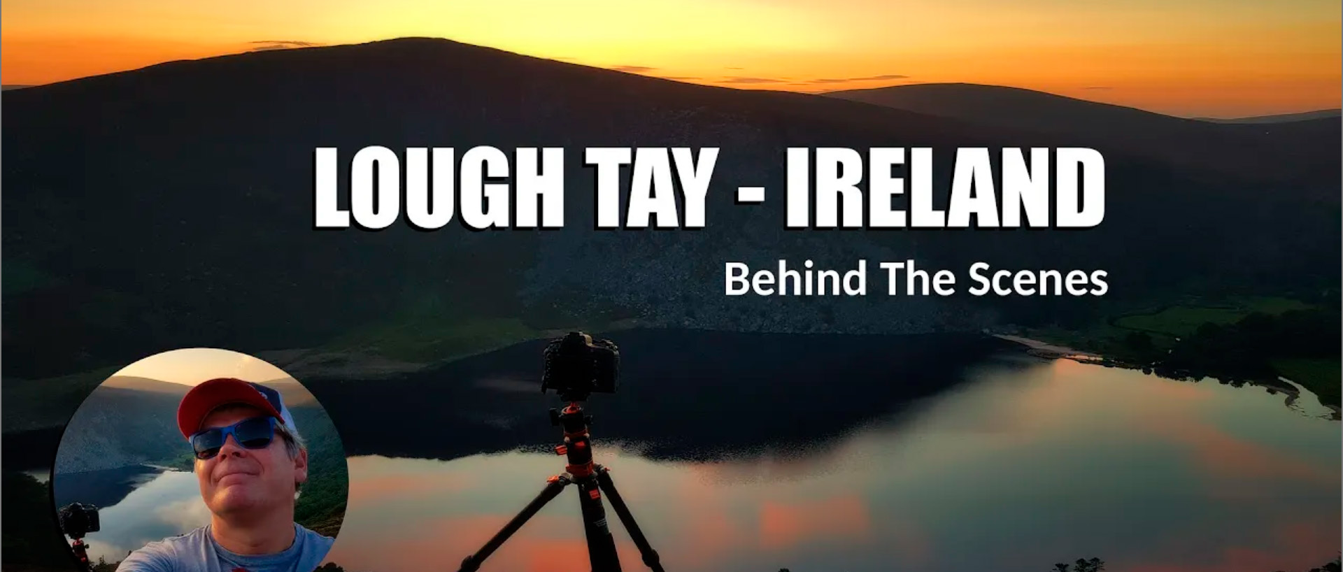Behind The Scenes shot of a time-lapse session at Lough Tay (Guinness Lake) in the Wicklow Mountains.
