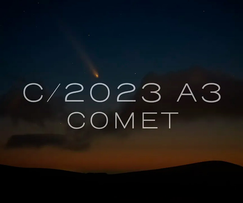 Time-lapse of Comet C/2023 A3 (Tsuchinshan-ATLAS) as it crosses the night skies over Ireland.