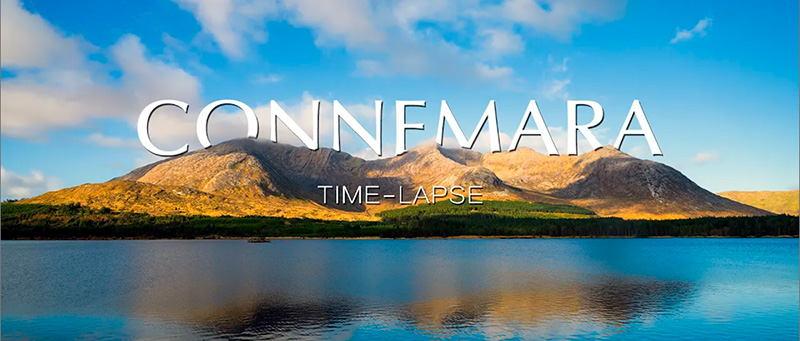 Cinematic time-lapse from Connemara, County Galway, showcasing the rugged beauty of Irish mountains and boglands.